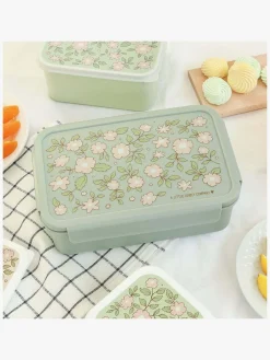 Spisetid|ALittleLovelyCompany A Little Lovely Company Bento Madkasse, Blomstersalvie Grøn