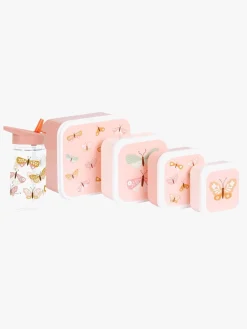 ALittleLovelyCompany Spisetid-A Little Lovely Company Madkasse & Flaske, Butterflies