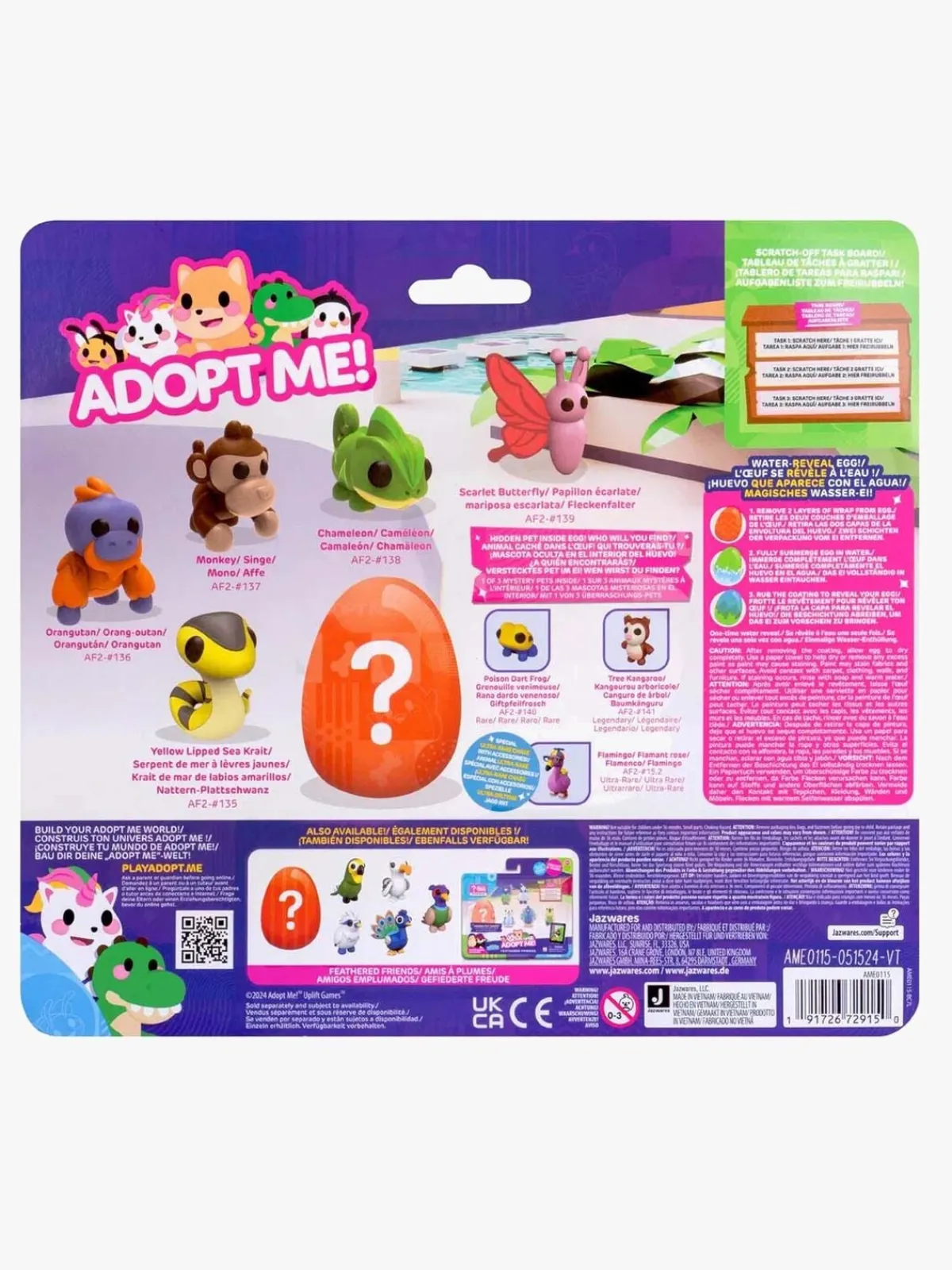 AdoptMe Legetøjsfigurer-Adopt Me Figursæt Tropical Time 6-pak