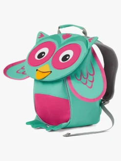 Tasker|Affenzahn Small Friend Rygsæk 4L, Owl Grøn/Lyserød