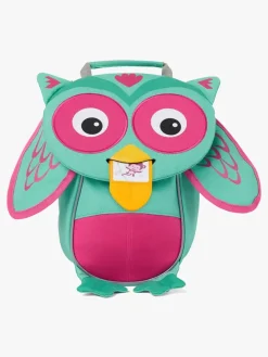 Tasker|Affenzahn Small Friend Rygsæk 4L, Owl Grøn/Lyserød