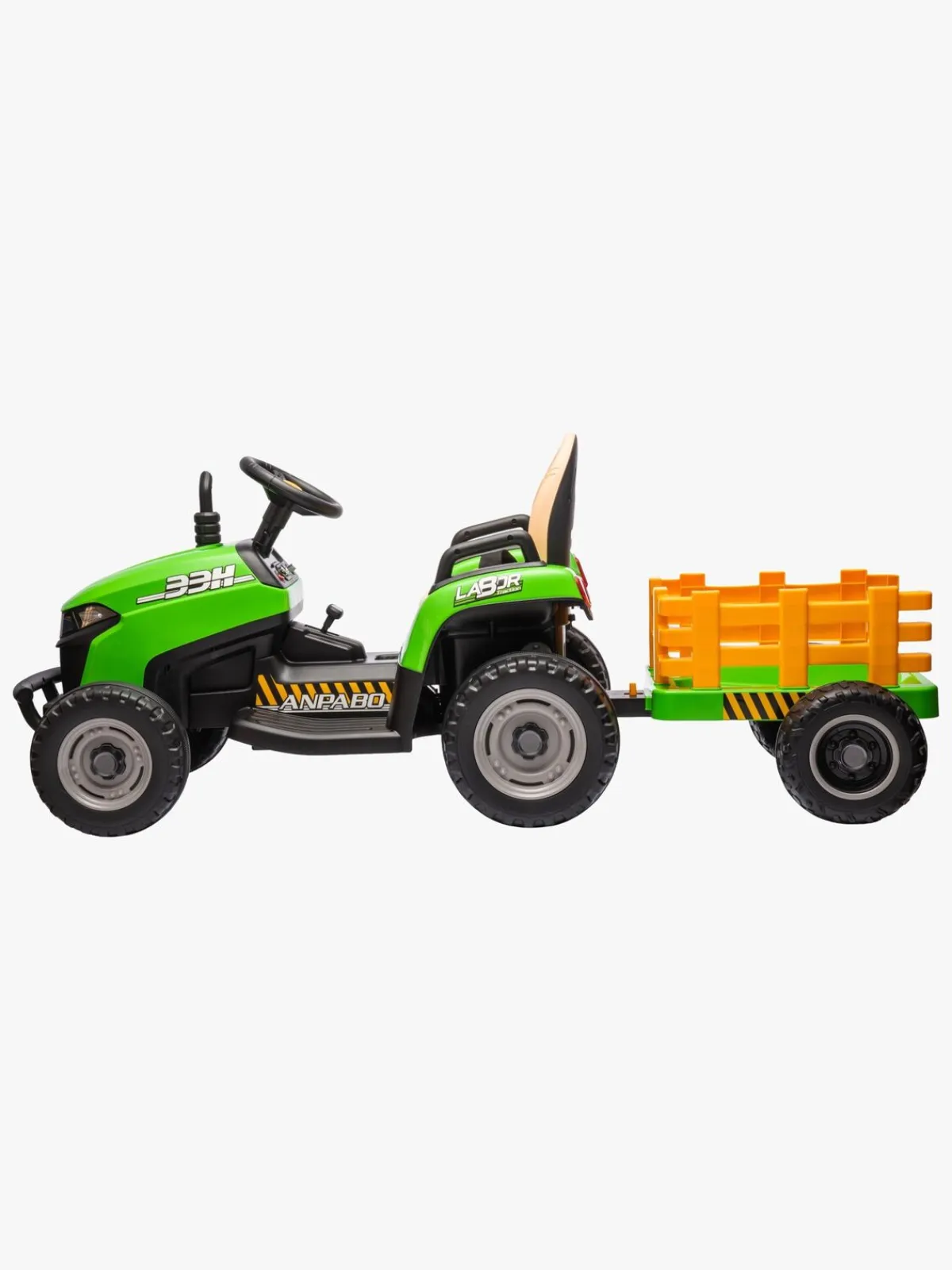 Elbiler & -Køretøjer|AlexGarage1 Alex's Garage Eltraktor med Trailer, Grøn Grøn