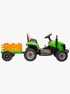 Elbiler & -Køretøjer|AlexGarage1 Alex's Garage Eltraktor med Trailer, Grøn Grøn