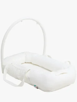 Børn AliceFox Børnesenge & Tilbehør-Alice & Fox ALBA Babynest med Håndtag, White Muslin