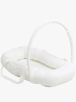 Børn AliceFox Børnesenge & Tilbehør-Alice & Fox ALBA Babynest med Håndtag, White Muslin