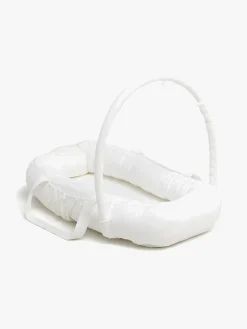 Børn AliceFox Børnesenge & Tilbehør-Alice & Fox ALBA Babynest med Håndtag, White Muslin