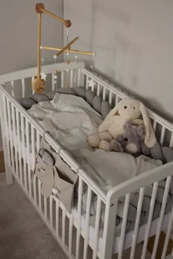 Børn AliceFox Alice & Fox ALEAH Flettet Sengerand 350cm, Light Grey
