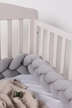 Børn AliceFox Alice & Fox ALEAH Flettet Sengerand 350cm, Light Grey