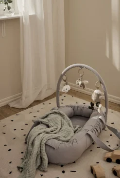 Børnesenge & Tilbehør|AliceFox Alice & Fox ASTRID Babynest, Lysegrå Grå