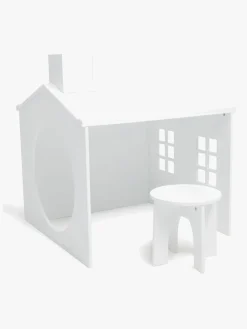 Børn AliceFox Alice & Fox  Huset Tegnebord med Skammel, Hvid