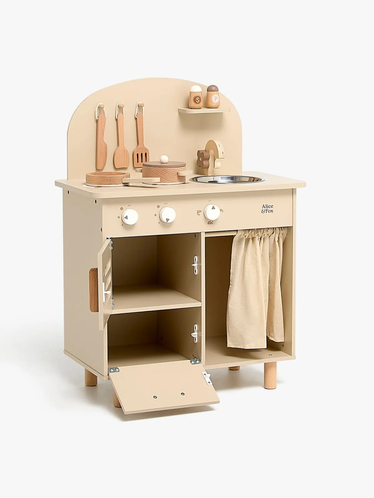 AliceFox Rolleleg-Alice & Fox Retro Køkken Sæt, Beige