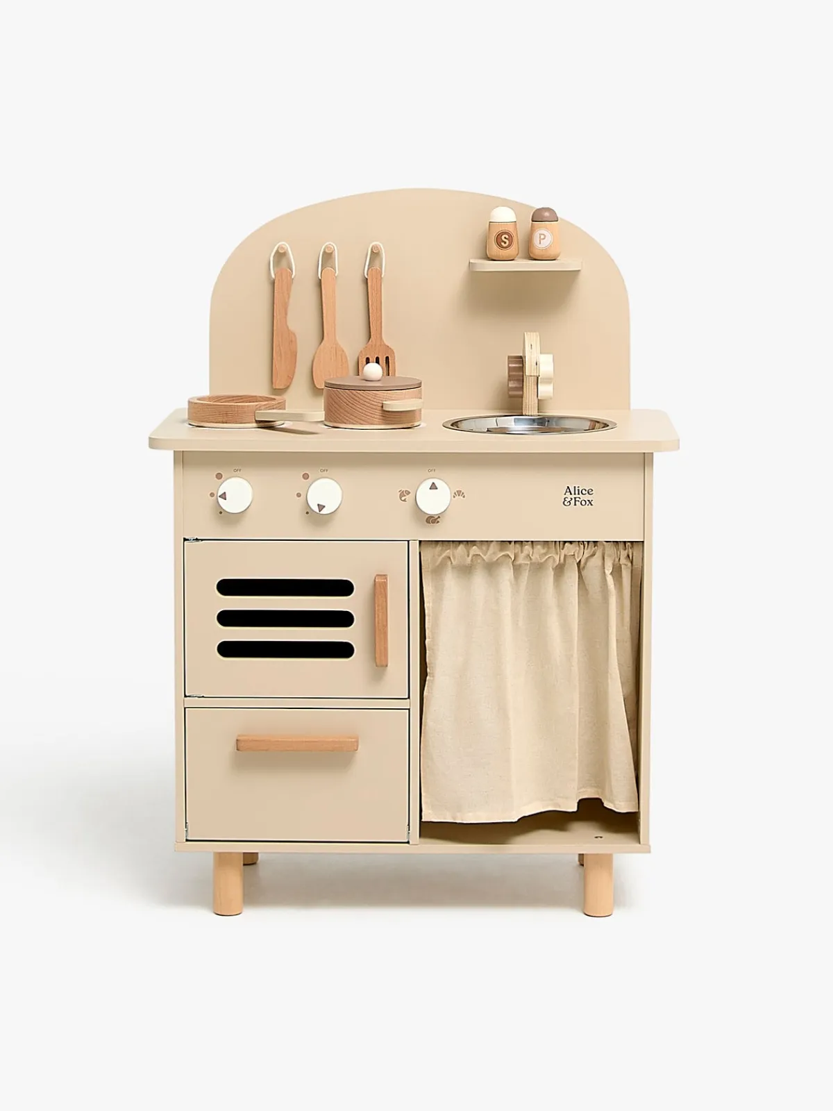 AliceFox Rolleleg-Alice & Fox Retro Køkken Sæt, Beige