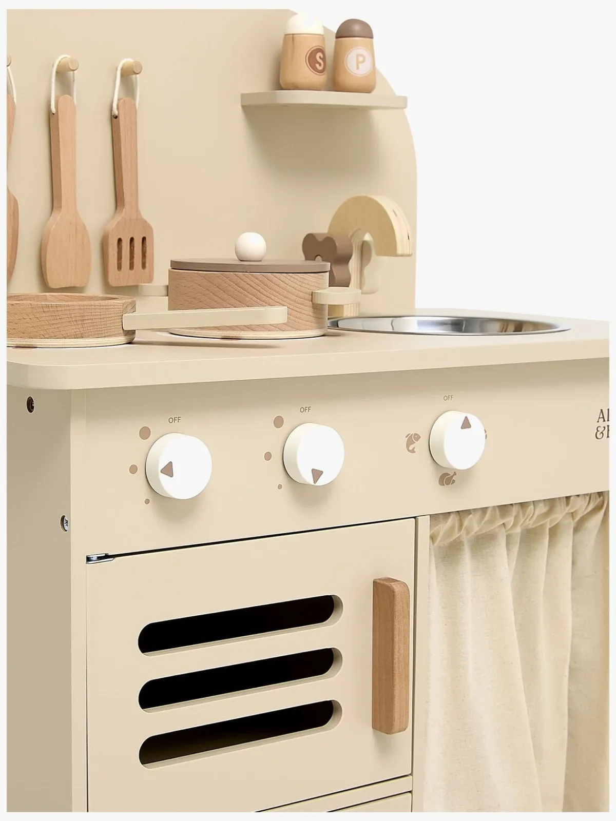 AliceFox Rolleleg-Alice & Fox Retro Køkken Sæt, Beige