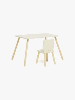 Børn AliceFox Børnemøbler-Alice & Fox Skrivebord med Stol Kat, Lysegul