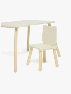 Børn AliceFox Børnemøbler-Alice & Fox Skrivebord med Stol Kat, Lysegul