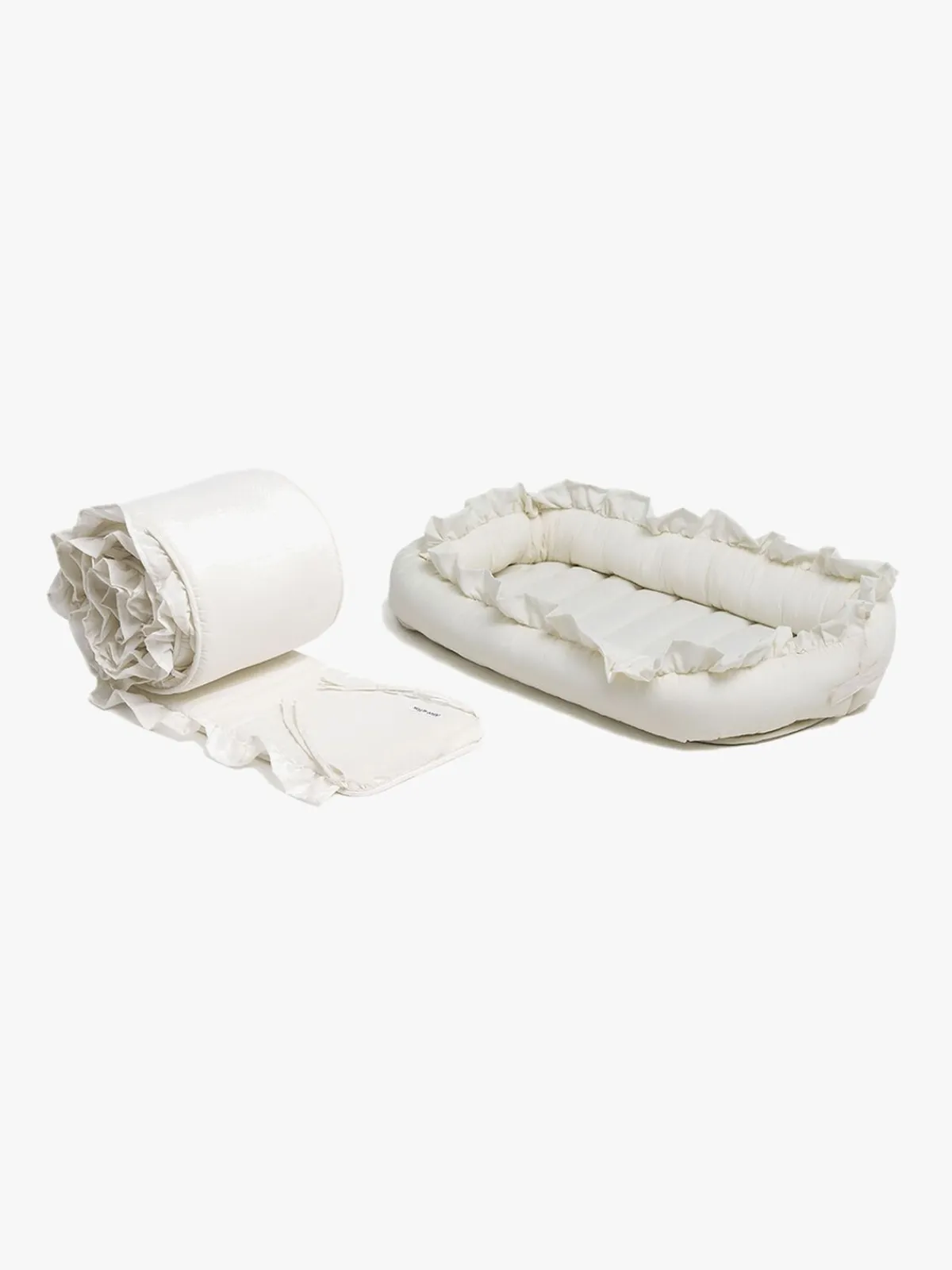 Børn AliceFox Sengetøj-Alice & Fox FREYA Sengerand inkl Babynest, Hvid