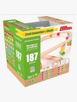 AlphaBoosterZ Alpha BoosterZ Track Connectors All In One Block Box Premium Byggesæt 187 Dele