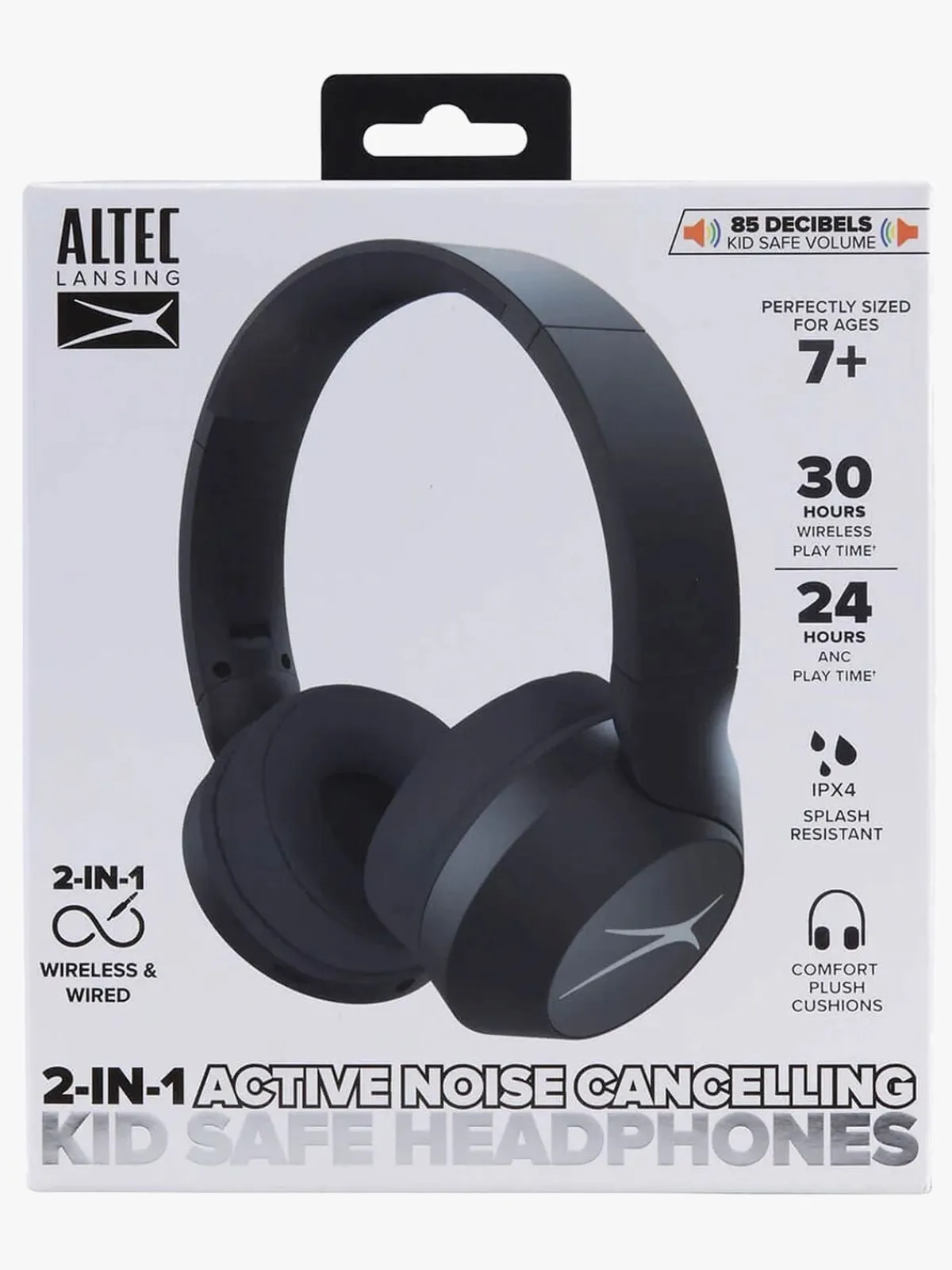 AltecLansing Elektronik & Media-Altec Lansing Høretelefoner Trådløse ANC 2-i-1,