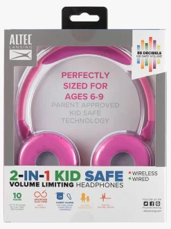 AltecLansing Altec Lansing Høretelefoner Trådløse 2-i-1, Pink