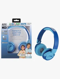 AltecLansing Elektronik & Media-Altec Lansing Høretelefoner Trådløse 2-i-1, Blå