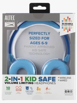 AltecLansing Elektronik & Media-Altec Lansing Høretelefoner Trådløse 2-i-1, Blå