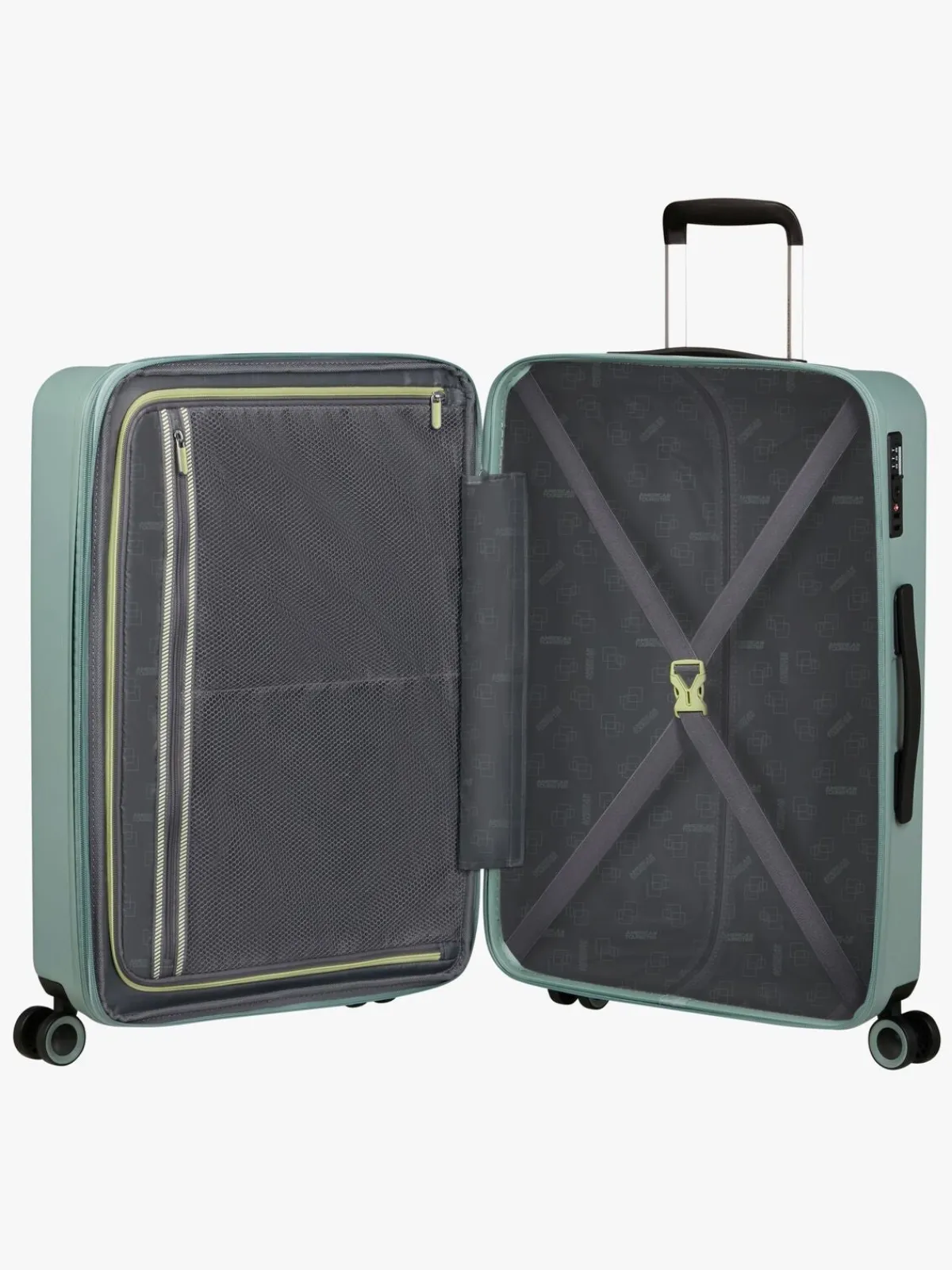 Børn AmericanTourister American Tourister Dynabelt Spinner Kuffert 68L, Misty Green