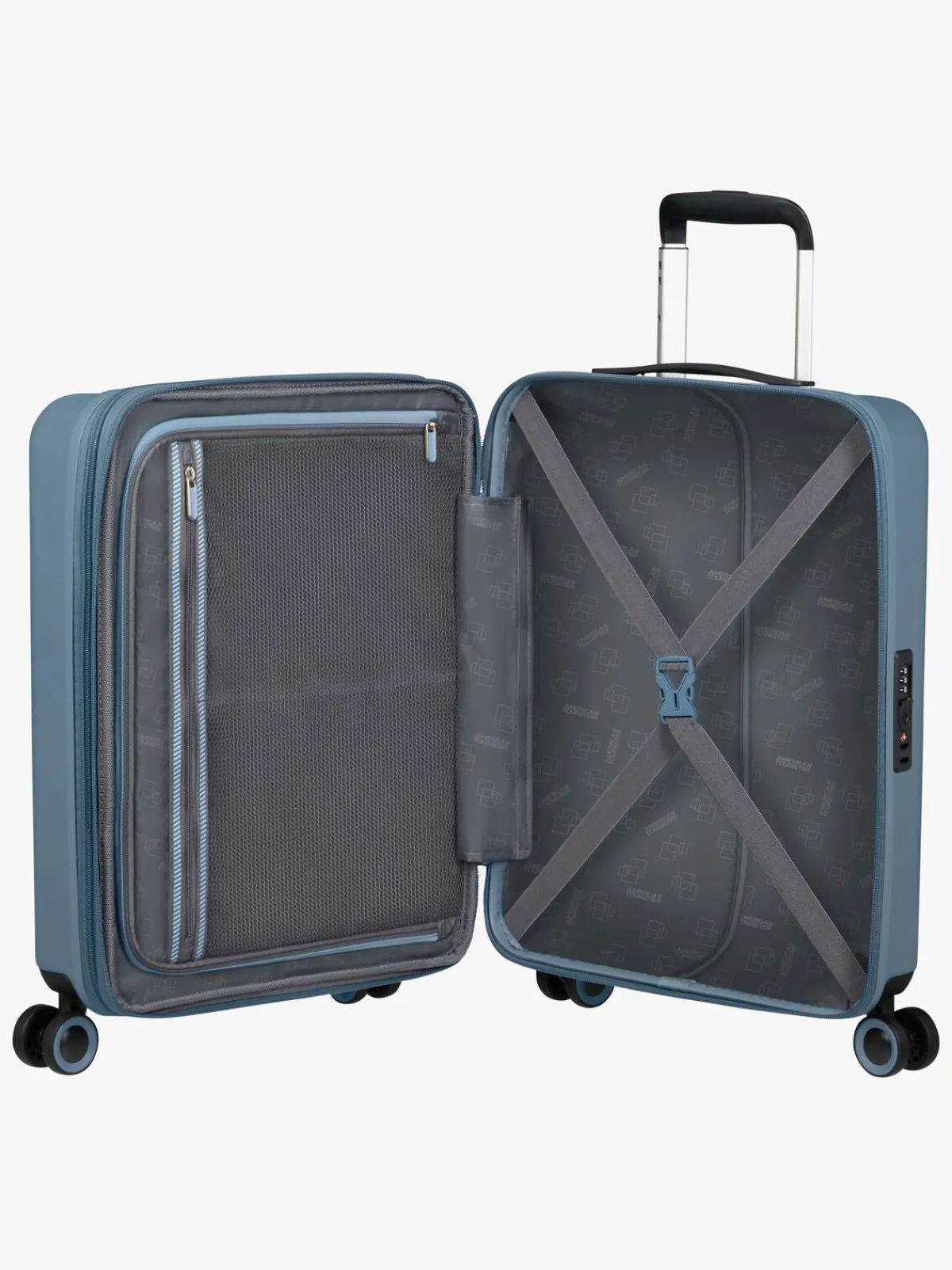 Børn AmericanTourister American Tourister Dynabelt Spinner Kuffert 36L, Rainstorm Blue
