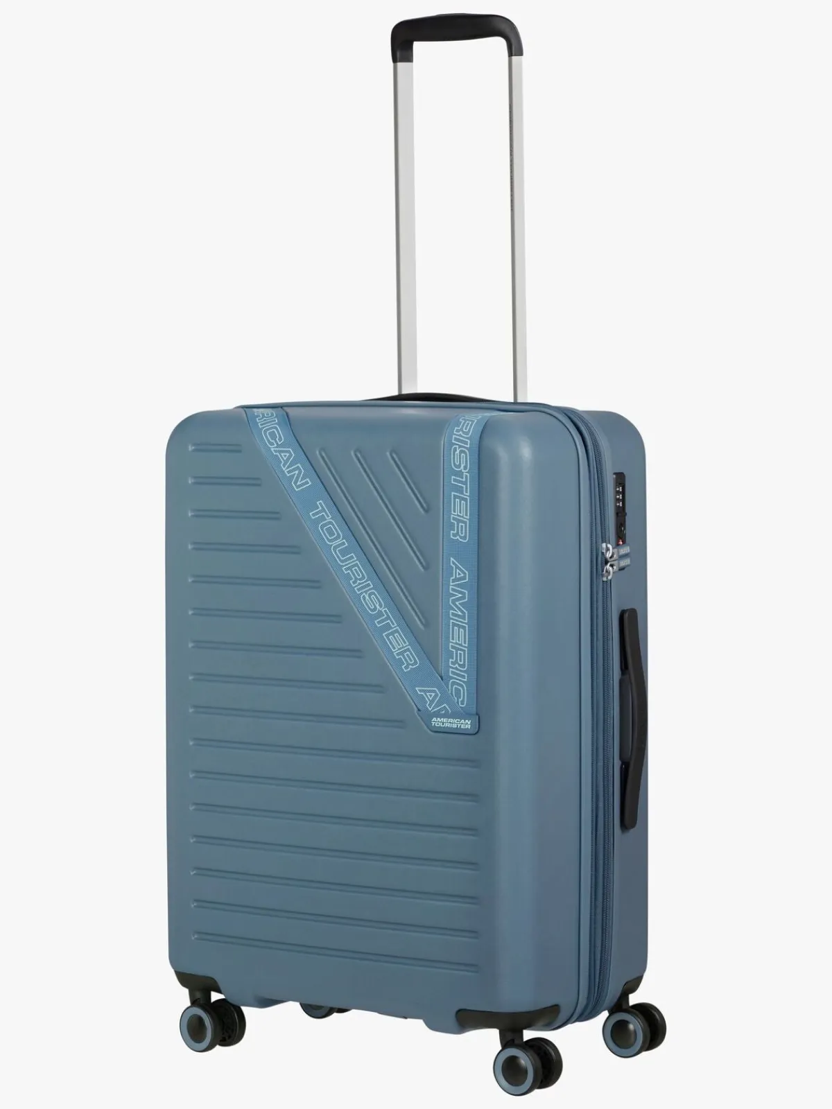 Børn AmericanTourister American Tourister Dynabelt Spinner Kuffert 68L, Rainstorm Blue
