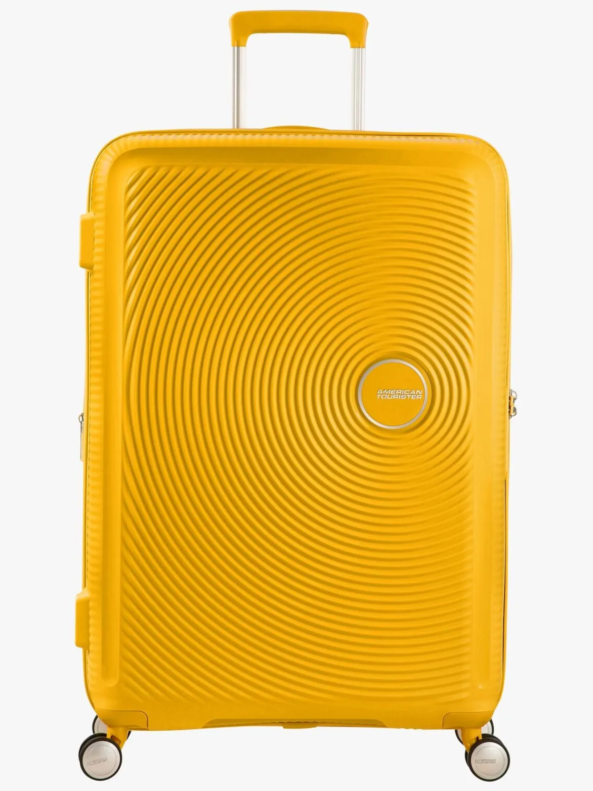 Børn AmericanTourister American Tourister Soundbox Spinner Rejsekuffert 35.5L, Golden Yellow