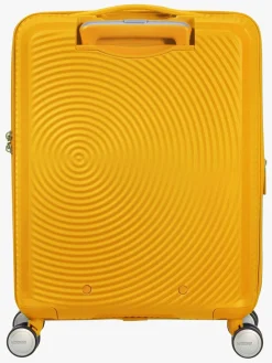 Børn AmericanTourister American Tourister Soundbox Spinner Rejsekuffert 35.5L, Golden Yellow