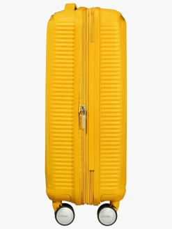 Børn AmericanTourister American Tourister Soundbox Spinner Rejsekuffert 35.5L, Golden Yellow
