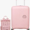 Børn AmericanTourister American Tourister Soundbox Kuffert 22L & Urban Groove City 7L Mini Sæt, Pastel Pink
