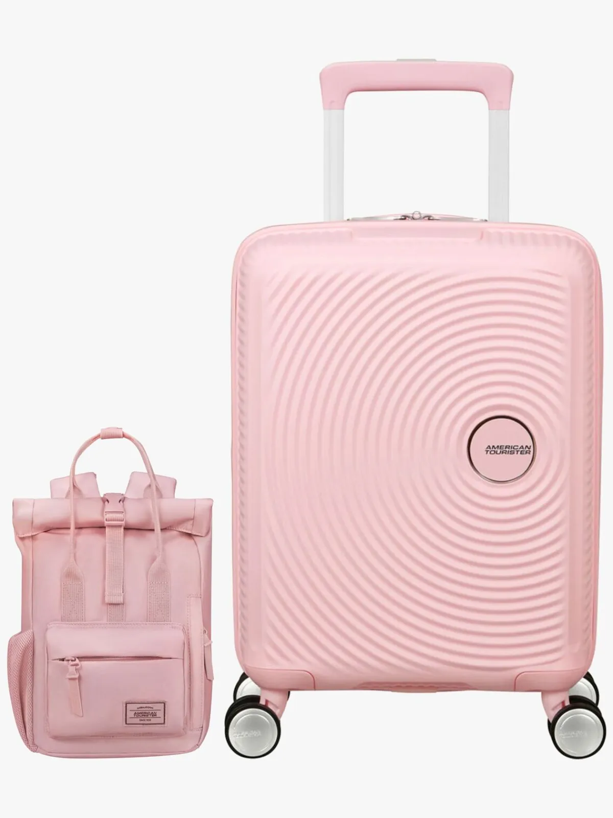 Børn AmericanTourister American Tourister Soundbox Kuffert 22L & Urban Groove City 7L Mini Sæt, Pastel Pink
