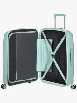 Børn AmericanTourister American Tourister StarVibe Spinner Kuffert 70-77L, Metallic Surf Blue