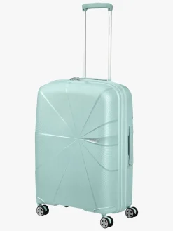 Børn AmericanTourister American Tourister StarVibe Spinner Kuffert 70-77L, Metallic Surf Blue