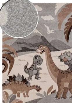 Børn Atlas Jurassic Gulvtæppe 140x200, Nature