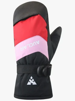 Tilbehør|Auclair Frost JR Softshellvanter, Black/Pink/Red