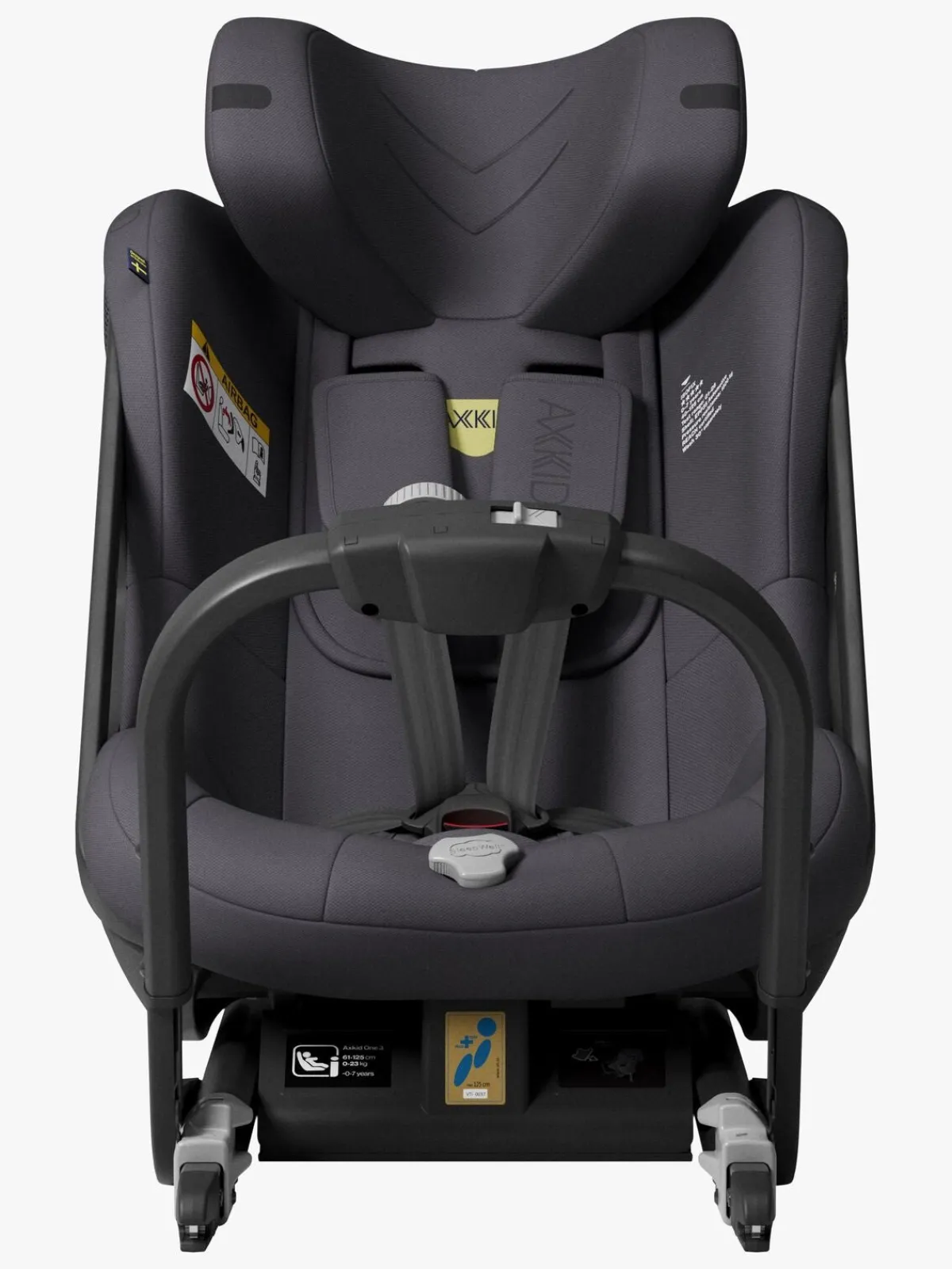 Axkid Autostole 9-36 Kg-One 3 Bagudvendt Autostol, Arctic Mist Grey