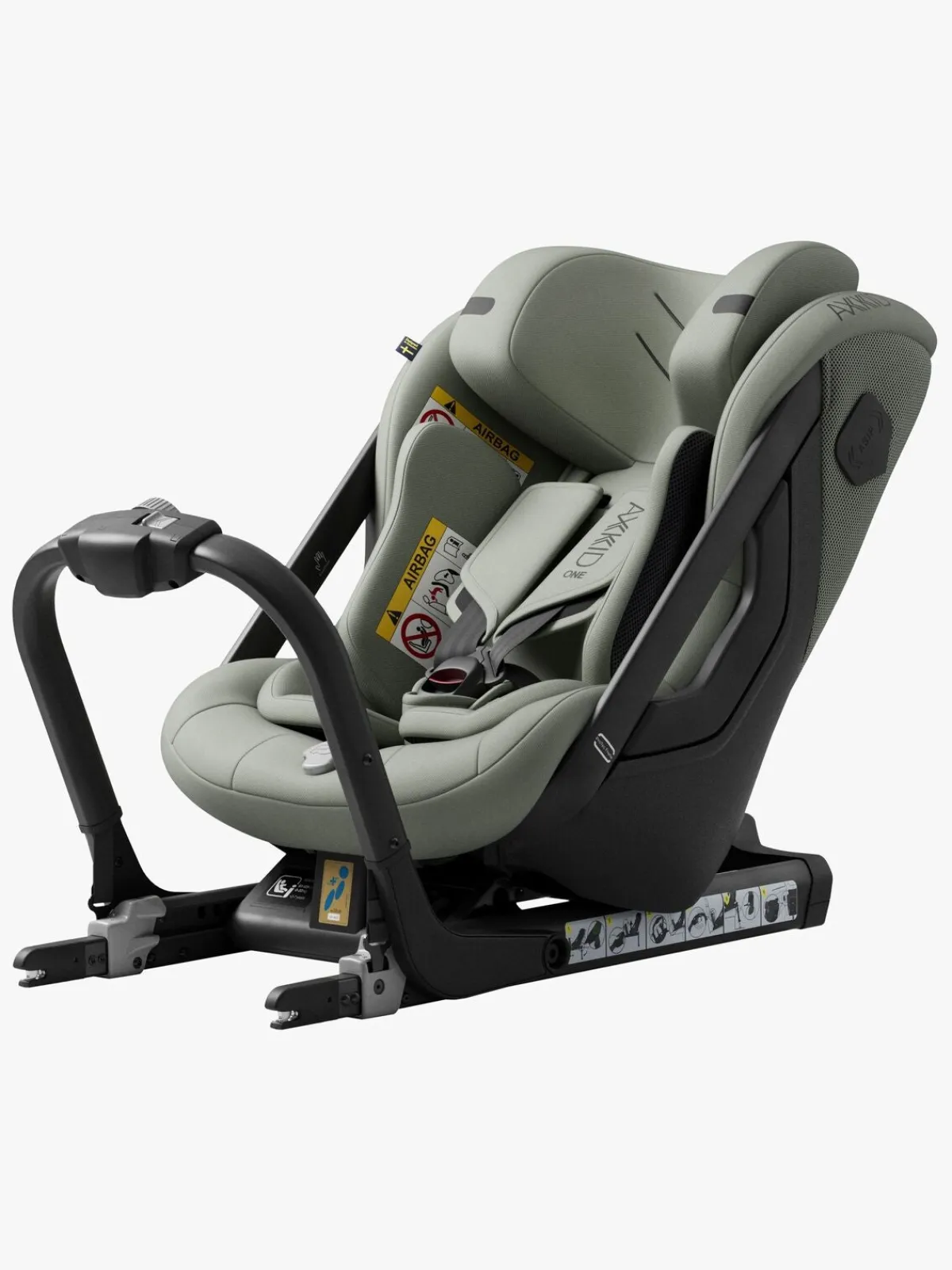 Autostole 9-36 Kg|Axkid One 3 Bagudvendt Autostol, Nordic Bloom Green