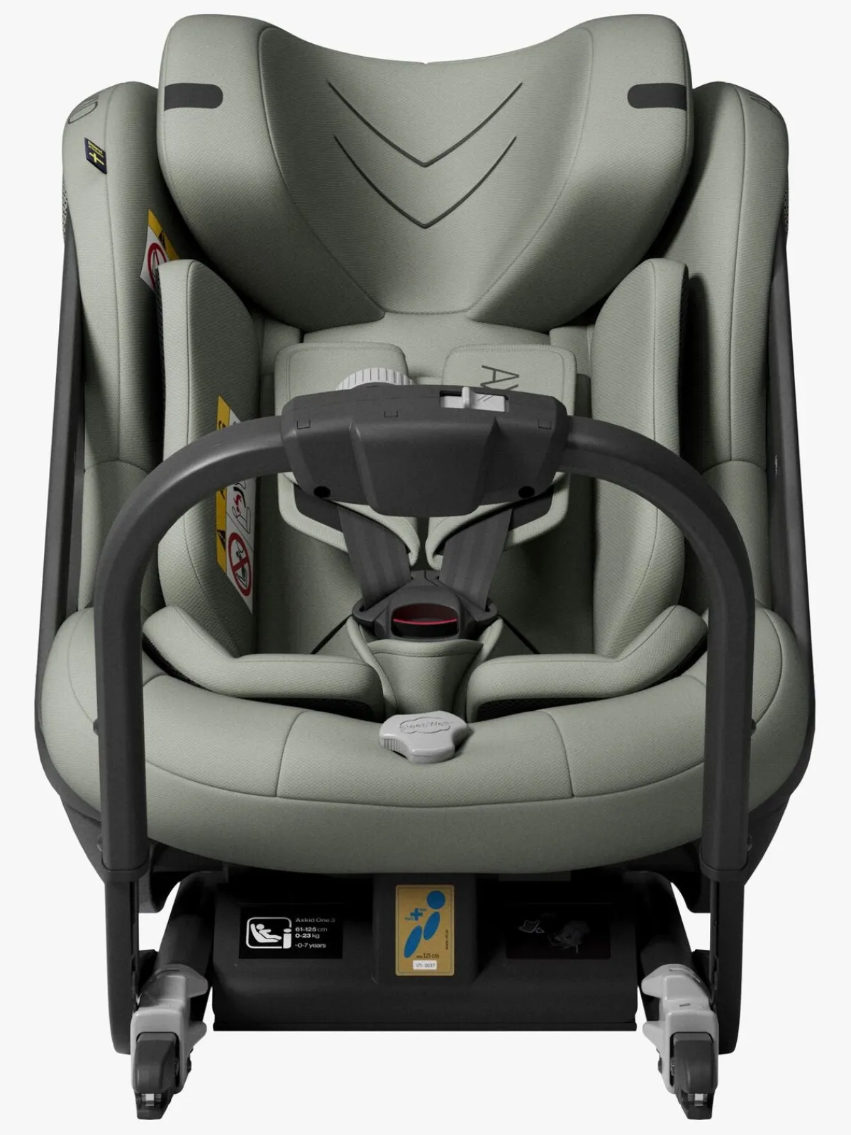Autostole 9-36 Kg|Axkid One 3 Bagudvendt Autostol, Nordic Bloom Green