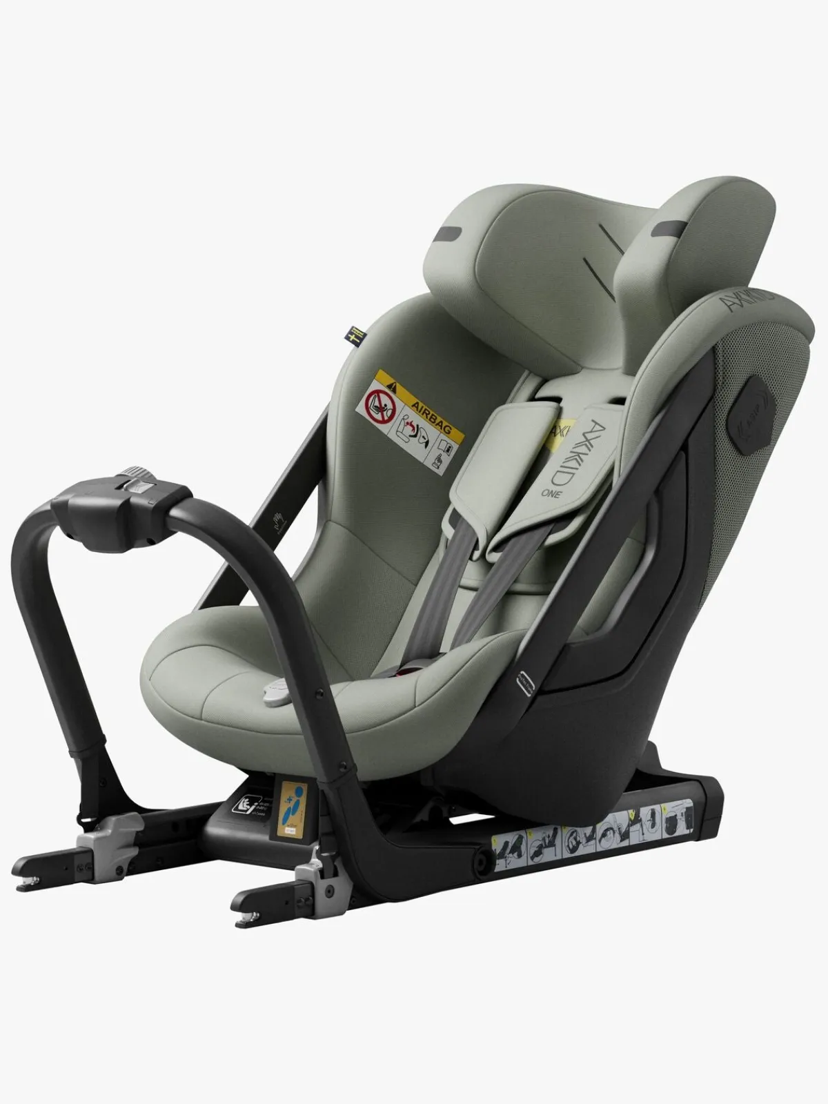 Autostole 9-36 Kg|Axkid One 3 Bagudvendt Autostol, Nordic Bloom Green