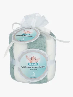 2BBaby 2B Baby Vaskeklude Bambus 10-pak, Grøn