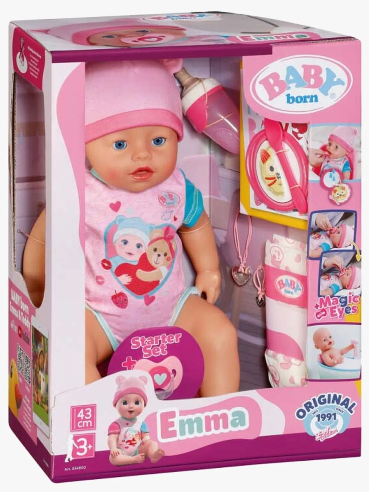 Dukker & Bamser|ZapfCreationBabyBorn Baby Born Dukke Startsæt Emma 43 cm