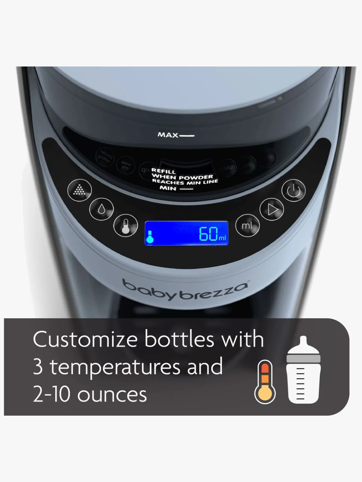 BabyBrezza Baby Brezza Formula Pro Advanced Modermælkserstatnings- og Vællingemaskine, Slate
