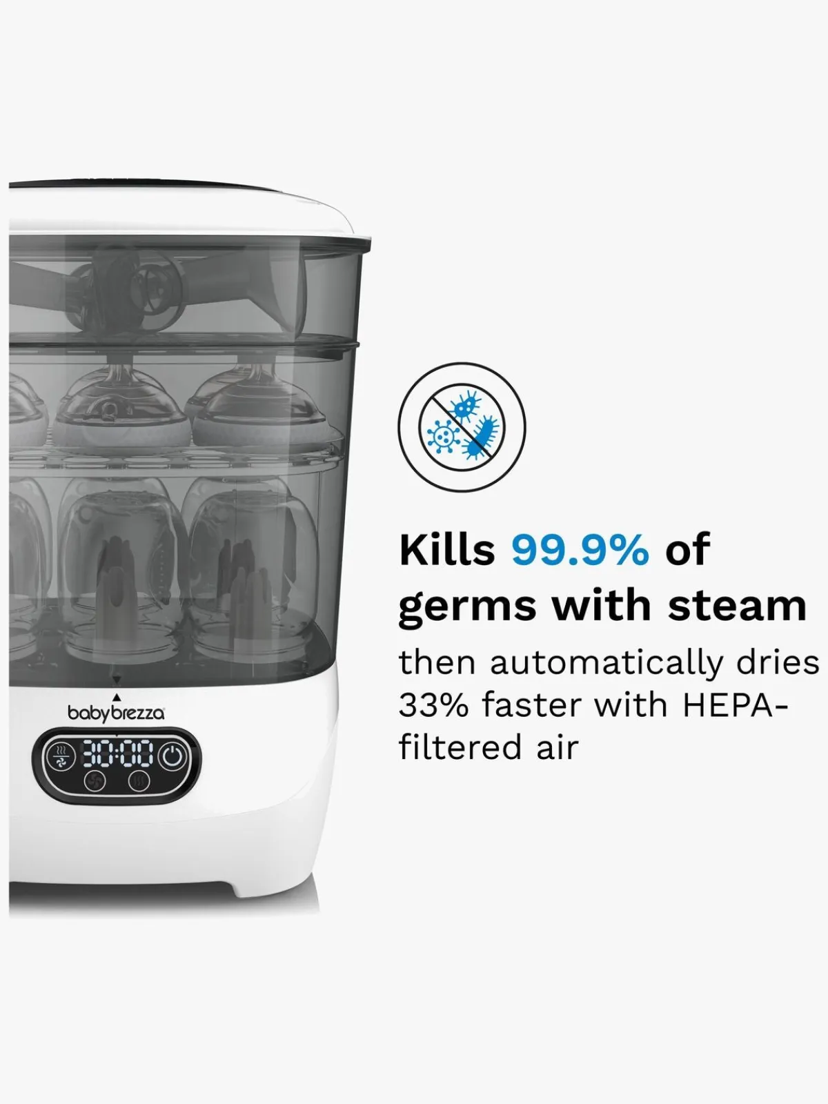 Spisetid|BabyBrezza Baby Brezza Sterilisator Dryer Advanced Hvid