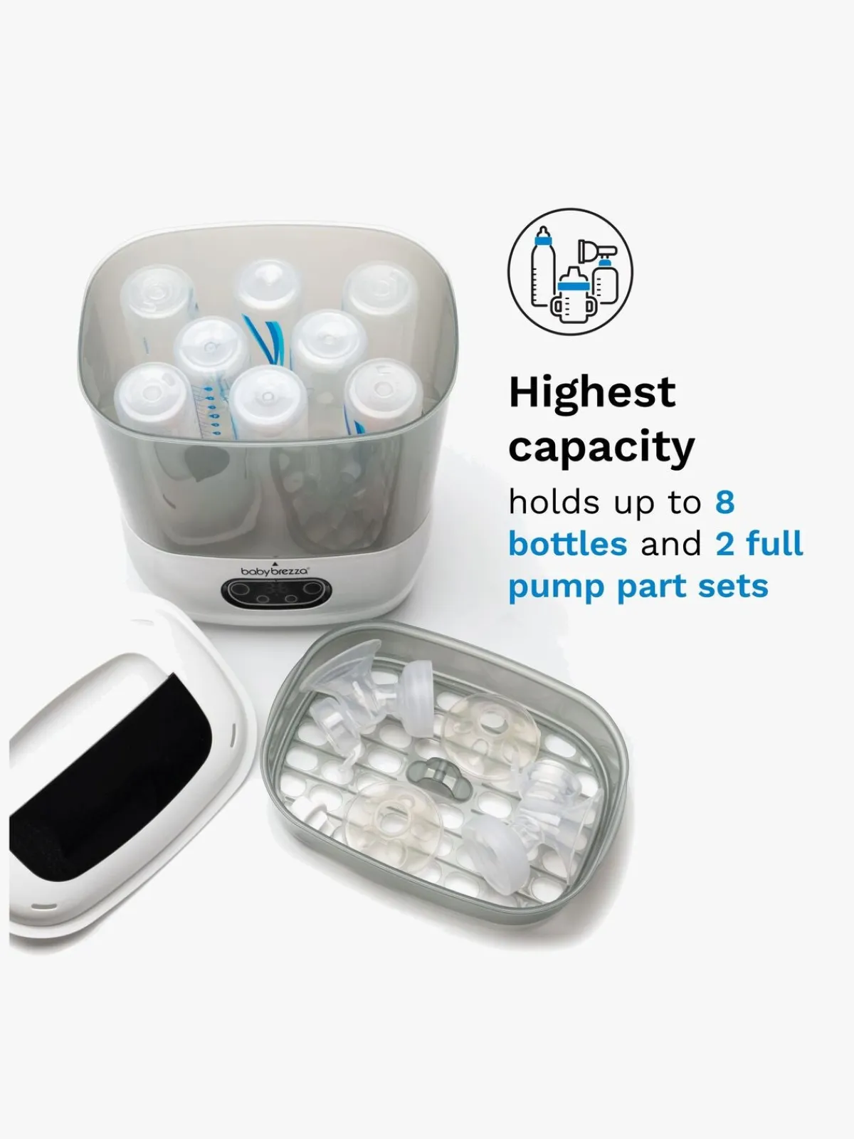Spisetid|BabyBrezza Baby Brezza Sterilisator Dryer Advanced Hvid