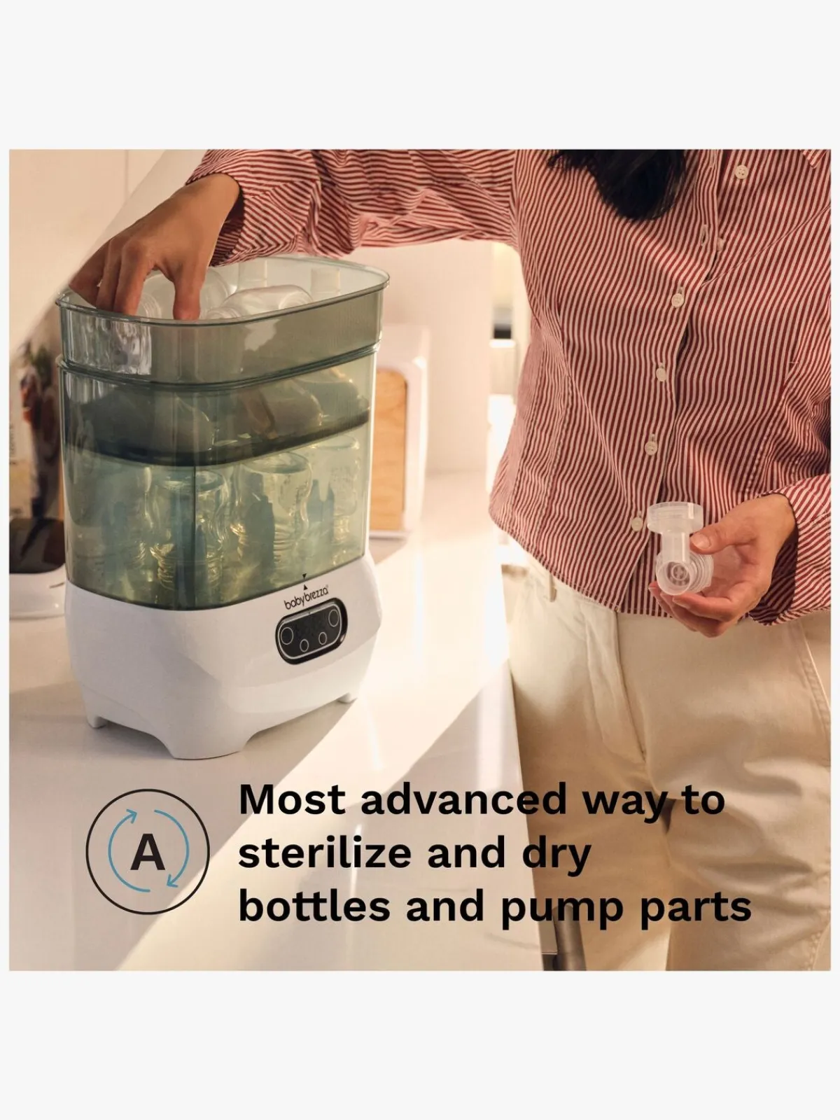 Spisetid|BabyBrezza Baby Brezza Sterilisator Dryer Advanced Hvid