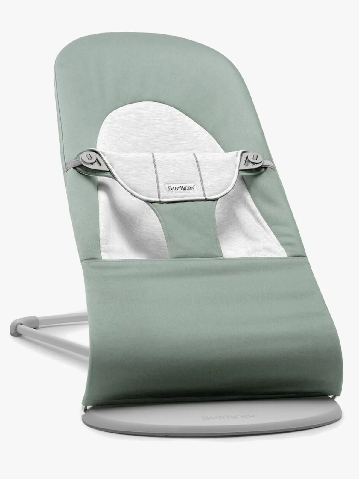 BABYBJORN Skråstole & Babygynger-BabyBjörn Balance Soft Skråstol Woven Jersey, Grøn/Grå