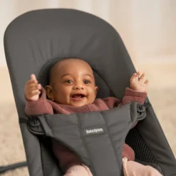 BABYBJORN BabyBjörn Balance Soft Skråstol Woven/Jersey, Mørkegrå