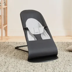 BABYBJORN BabyBjörn Balance Soft Skråstol Woven Jersey, Mørkegrå/Grå